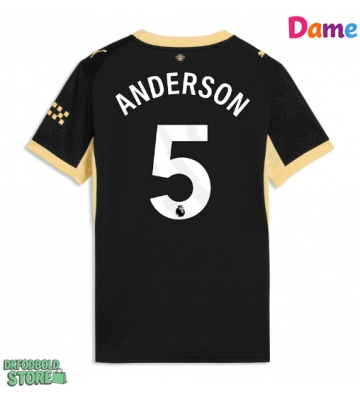 Manchester City Elliot Anderson #5 Replika Udebanetrøje Dame 2026-27 Kortærmet